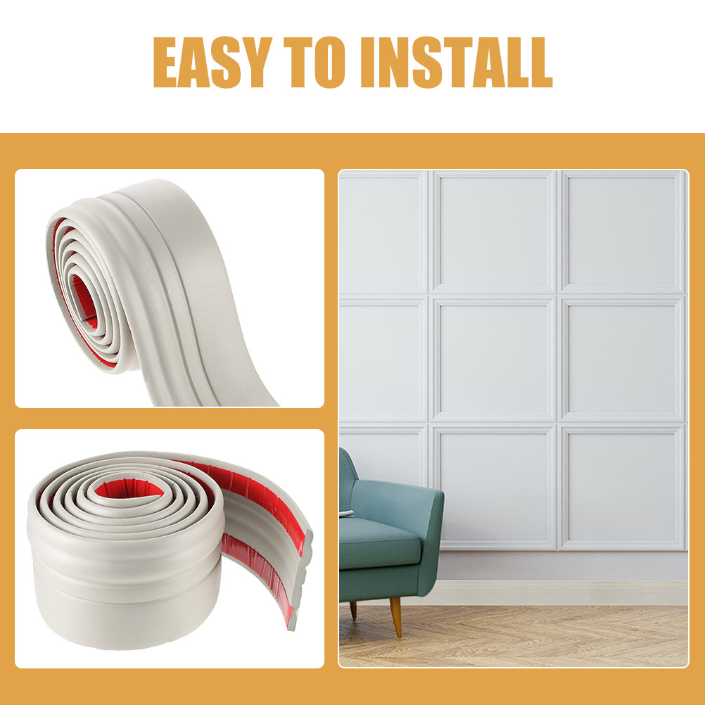 1 Roll Self-Adhesive Peel and  - Baseboard Molding Trim recension och pris