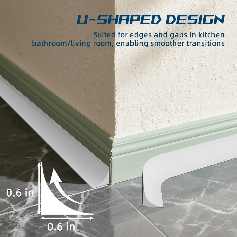 Durable Silicone Quarter Round - Baseboard Molding Trim recension och pris