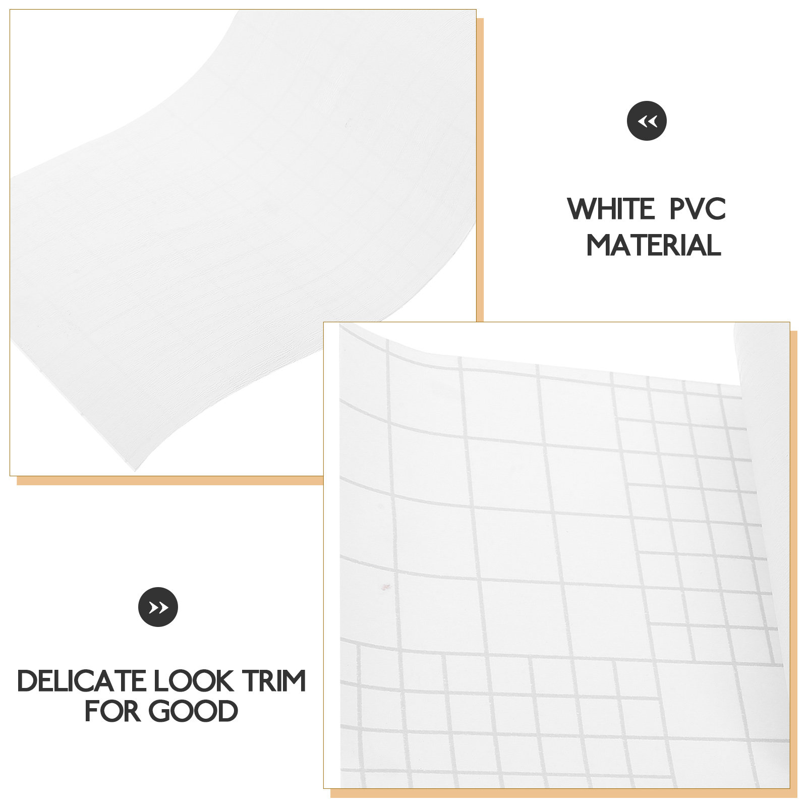 5M PVC Skirting Board Flexible - Baseboard Molding Trim recension och pris