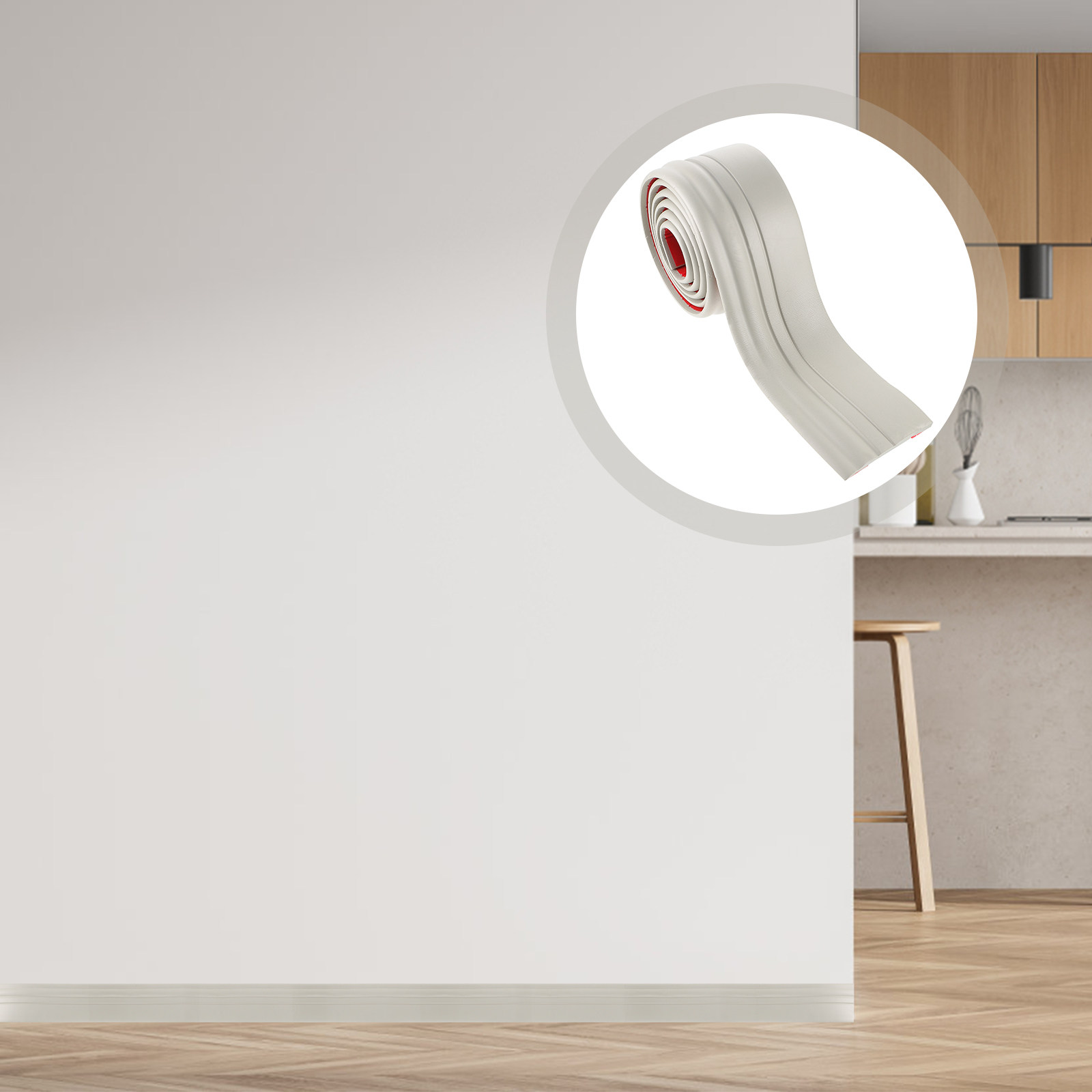 1 Roll Peel and Stick Floor Ba - Baseboard Molding Trim recension och pris