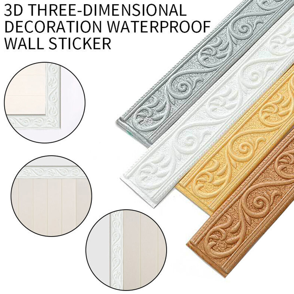 3D Wall Trim Line Skirting Bor - Baseboard Molding Trim recension och pris