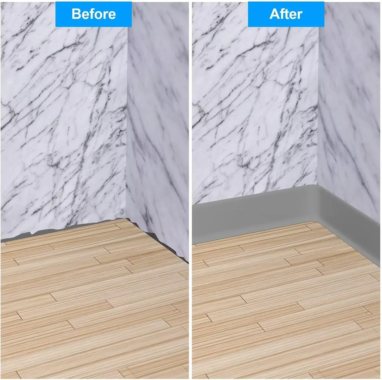 Duzzy Flexible Baseboard Moldi - Baseboard Molding Trim recension och pris