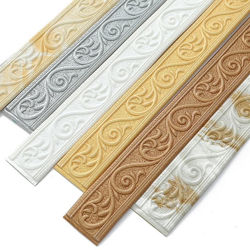 230cm 3D Embossed Foam Wall De - Baseboard Molding Trim recension och pris