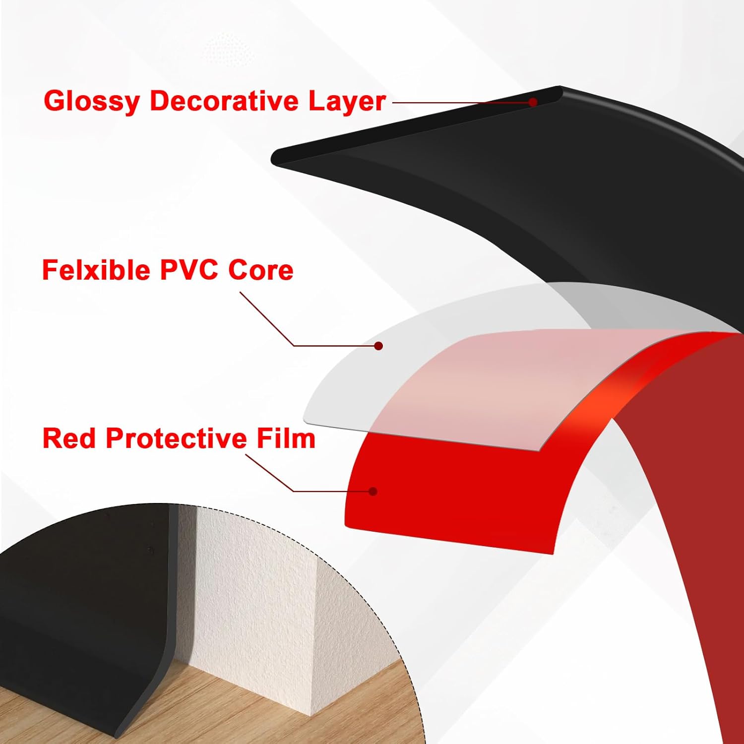 Vinyl Wall Base Baseboard Mold - Baseboard Molding Trim recension och pris
