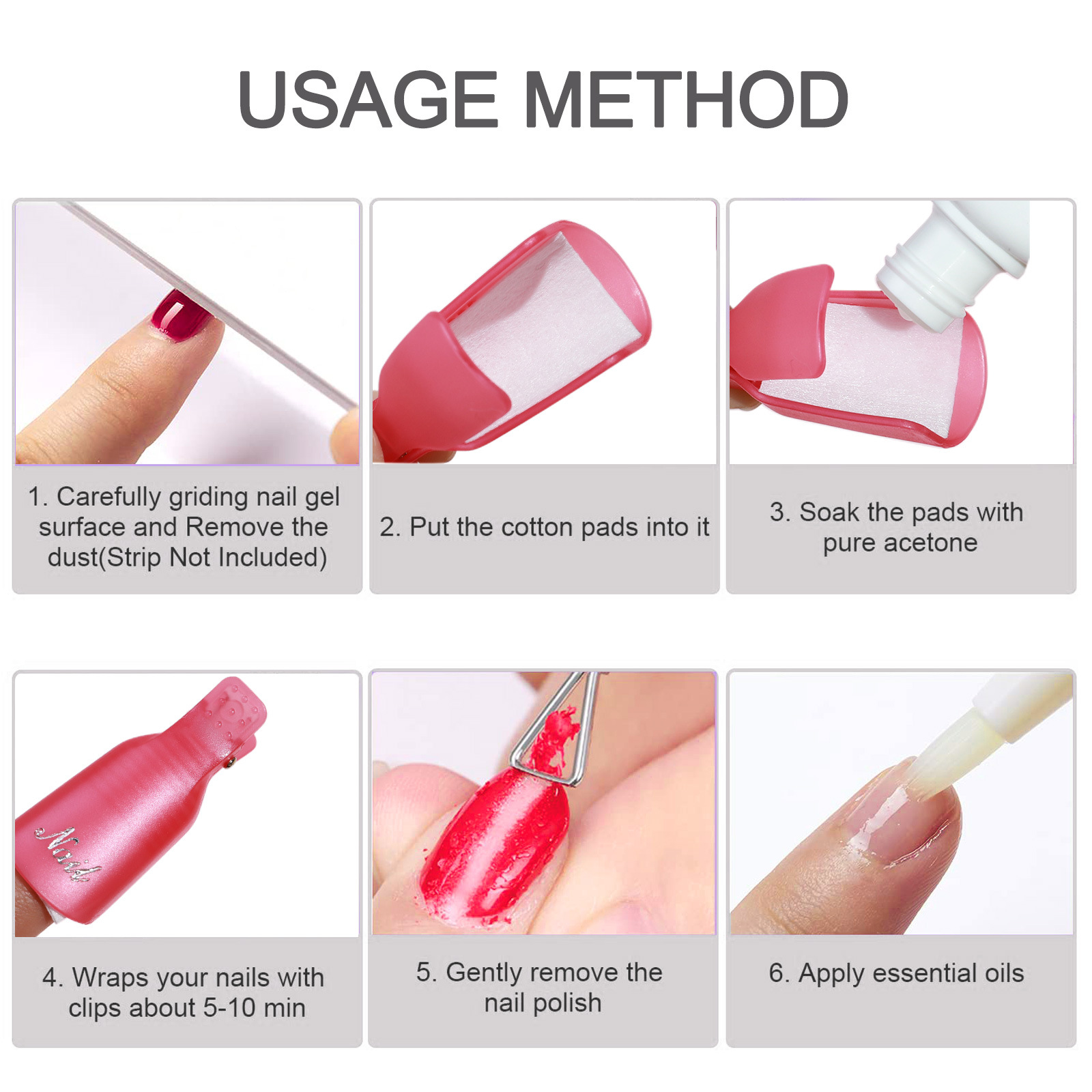10 Pcs Nail Polish Remover Cli - Home Improvement House recension och pris